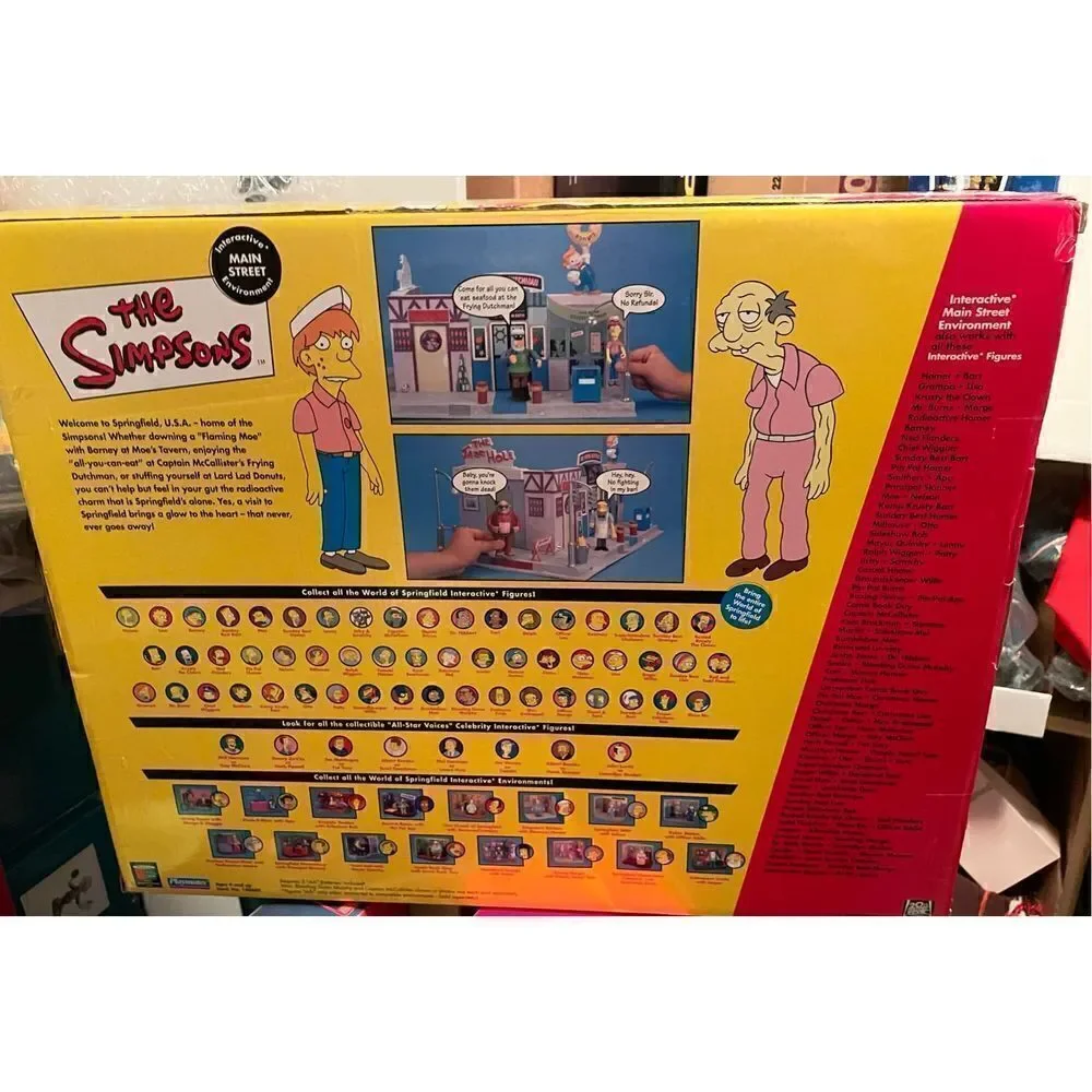 Simpsons Playmates Interactive Main St. Environment 2002  TRU Excl. NIB